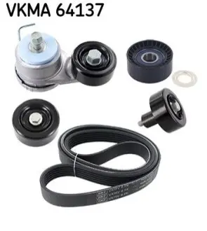 Комплект ремня генератора Hyundai Santa Fe/Tucson/Kia Sportage 2.0/2.2 CRDi 09- (6PK2413) SKF VKMA64137