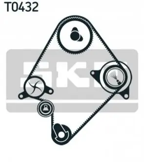 Набор ГРМ (ремень+ролик)) SKF VKMA94009