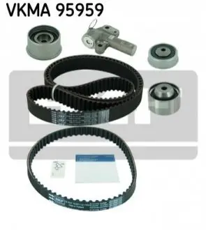 Комплект ГРМ (ремінь + ролик) HYUNDAI H-1, H-1 / STAREX, SANTA FÉ I, SONATA IV KIA SORENTO I 2.4 06.97-06.09 SKF VKMA95959 Купити в Україні