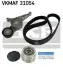Поликлиновой ременный комплект SKF (VKMAF31054) изображение 1