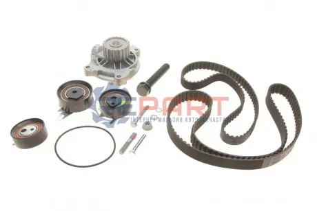 Фото Комплект ГРМ + ТНВД + помпа VW LT 2.5SDI/VW T4 2.5 TDI 96-06 (26.5x122z/21x81z) (3 ролика+2 ременя) SKF (VKMC012581) зображення 1