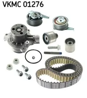 Комплект ГРМ (ремінь + ролик + водяний насос) AUDI A3, A6 C8 SEAT LEON, TOLEDO II SKODA KAROQ, KODIAQ I, OCTAVIA I VW ARTEON, BORA I, GOLF SPORTSVAN VII, PASSAT ALLTRACK B8 1.6D/1.9D/2.0D 09.96 SKF VKMC 01276