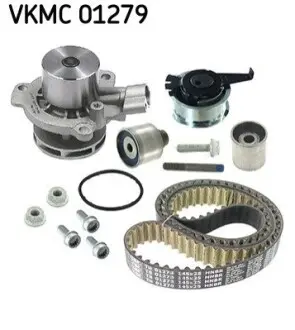 Комплект ГРМ (ремінь + ролик + водяний насос) AUDI A3, A4 B9, Q2 SEAT ARONA, IBIZA V, LEON, LEON SC, LEON ST SKODA KAMIQ, KAROQ, KODIAQ I, OCTAVIA III, SCALA 1.6D/2.0D 11.12 SKF VKMC01279