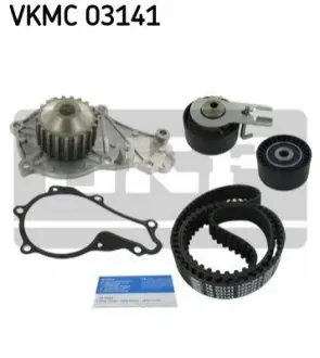 Комплект ГРМ (ремінь + ролик + водяний насос) CITROEN C3 I, C3 II FORD FIESTA V, FIESTA VI MAZDA 2 SUZUKI LIANA 1.4D 11.01 SKF VKMC03141
