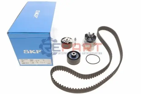 Комплект ГРМ + помпа Citroen C4/Peugeot 307 1.4 16V 03- (25.4x135z) SKF VKMC03258 Купити в Україні