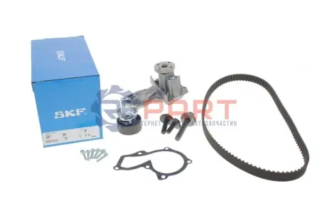 Комплект ГРМ + помпа Ford C-Max/Fiesta/Focus/Mondeo/Mazda 3 1.2-1.6 07-12 (22x117z)(VKPC 84217) SKF VKMC04226 Купити в Україні