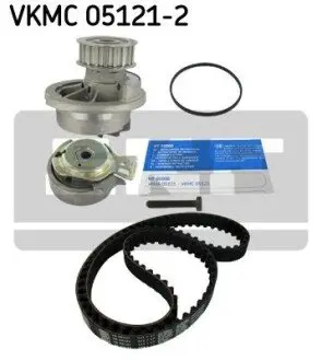 Комплект ГРМ (ремінь + ролик + водяний насос) OPEL ASTRA G, COMBO, COMBO TOUR, CORSA C, MERIVA A 1.6 02.98 SKF VKMC051212