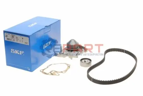 Фото Комплект ГРМ + помпа Renault Kangoo 1.4/1.6i 97-/Dacia Logan/Sandero 1.4/1.6 04- (17x96z) SKF (VKMC06003) зображення 1