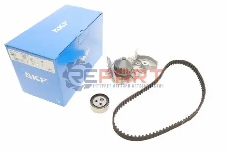 Фото 1 — Комплект ГРМ + помпа Renault Kangoo 1.4/1.6i 97- (17x96z) (VKPC 86216) SKF (VKMC06005) Фото Комплект ГРМ + помпа Renault Kangoo 1.4/1.6i 97- (17x96z) (VKPC 86216) SKF (VKMC06005) зображення 1