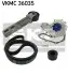 Комплект поліклинового ременя (ролики та насос охолоджуючої рідини) RENAULT ESPACE III, MEGANE I, MEGANE I CLASSIC, MEGANE I COACH, SCENIC I 1.9D 01.96-08.03 SKF VKMC36035