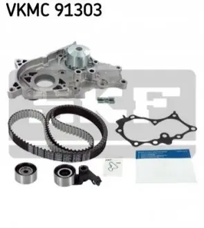 Комплект ГРМ (ремінь + ролик + водяний насос) TOYOTA AVENSIS, AVENSIS VERSO, COROLLA, COROLLA VERSO, PREVIA II, RAV 4 II 2.0D 09.97-03.09 SKF VKMC 91303 Купити в Україні