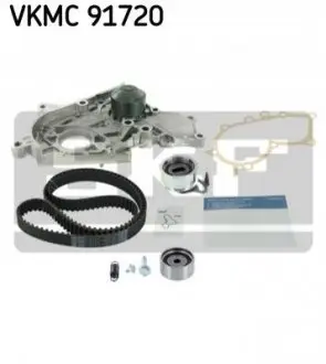 Комплект ГРМ (ремінь + ролик + водяний насос) TOYOTA AVENSIS, CALDINA, CAMRY, CARINA E VI, CARINA II, CARINA III, CARINA IV, CARINA V, COROLLA, COROLLA FX, CORONA, GAIA 1.8D/2.0D/2.2D 04.82-08.04 SKF VKMC91720