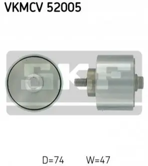 Відвідний/напрямний ролик, поліклиновий ремінь SKF VKMCV52005