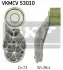 Відвідний/напрямний ролик, поліклиновий ремінь SKF (VKMCV53010) зображення 1