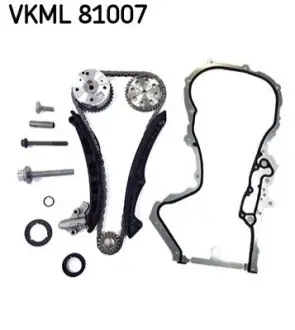 Комплект ГРМ (ланцюг + шестерня) AUDI A1, A3 SEAT ALHAMBRA, ALTEA, ALTEA XL, CORDOBA, IBIZA III, IBIZA IV, IBIZA IV SC, IBIZA IV ST, LEON, TOLEDO IV SKODA FABIA II 1.4-1.6LPG 02.02-07.18 SKF VKML 81007 Купити в Україні