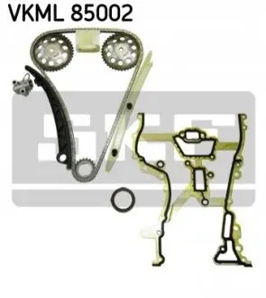 Комплект ГРМ (ланцюг + шестерня) OPEL AGILA A, ASTRA G, ASTRA G CLASSIC, ASTRA H, ASTRA H GTC, COMBO, COMBO TOUR, CORSA C, CORSA D, MERIVA A, TIGRA 1.0-1.4LPG 02.98 SKF VKML85002