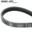 Поликлиновый ремень (4PK1068) HONDA ACCORD IV, ACCORD V KIA CARENS I NISSAN MICRA C+C III, MICRA III 1.0-2.2 01.90-06.10 SKF (VKMV4PK1068) изображение 1