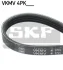 Поліклиновий ремінь (4PK897) HONDA CR-V I HYUNDAI ACCENT, ACCENT I, ACCENT II, GETZ, LANTRA II SUBARU FORESTER, IMPREZA, LEGACY II, LEGACY III, LEGACY OUTBACK, OUTBACK 1.3-2.5 08.92-10.12 SKF (VKMV4PK897) зображення 1