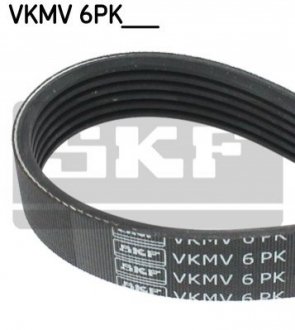 Поликлиновый ремень - VKMV 6PK1030 (119200E001, 5750PW, 5750RP) SKF VKMV6PK1030