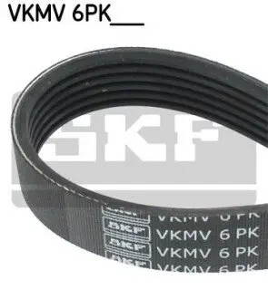 Ремінь генератора VW Golf III/Passat/T4 1.9D/TD (TP) SKF VKMV6PK1042 Купити в Україні