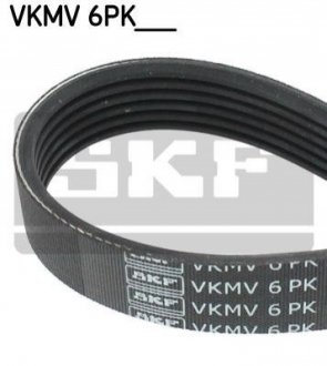 Поліклиновий ремінь - VKMV 6PK1070 (030145933R, 03L903137, 03L903137T) SKF VKMV6PK1070