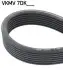 Поліклиновий ремінь (7PK1697) SKF (VKMV7DK1697) зображення 2