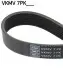 Ремінь генератора Renault Kangoo/Megane III/Scenic III 1.2TCe 12- (7PK1570) VKMV7PK1569