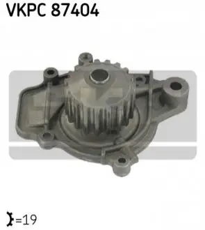 Насос охолоджуючої рідини, з ущільненням ACURA INTEGRA HONDA CITY III, CIVIC IV, CIVIC V, CIVIC VI, CONCERTO, CRX II, INTEGRA, PRELUDE III ROVER 200, 200 II, 400, 400 II 1.2-2.0 01.85-02.01 SKF VKPC87404