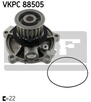 Помпа води Chrysler Voyager IV/ Grand Voyager 2.5-2.8 CRD 00-08 SKF VKPC88505