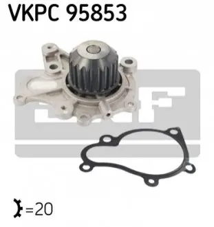 Насос охолоджуючої рідини HYUNDAI ACCENT II, ELANTRA III, GETZ, HIGHWAY, MATRIX, SANTA FÉ I, TRAJET, TUCSON KIA CARENS II, CERATO I, SPORTAGE II 1.5D/2.0D 03.01-08.10 SKF VKPC 95853 Купити в Україні