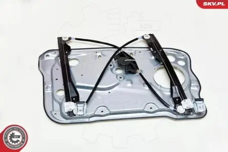 Склопідіймач (передній) Skoda Fabia 99-08 (R) (електро) (без моторчика) (з пластиною) SKV GERMANY 01SKV226