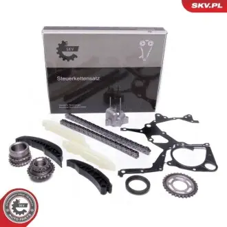 Комплект ланцюга ГРМ BMW 3 (E46/E91)/5 (E60)/X5 (E53/E70) 2.0D-3.0D 01-13 (z=74/66) (симплекс) M47/M57 SKV GERMANY 21SKV166