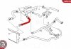 Патрубок системы охлаждения BMW 5 (E39) 2.0-2.8 i 95-00 (сверху) (L) M52 SKV GERMANY 24SKV240 (фото 4)