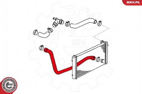 Шланг радиатора SKV GERMANY 24SKV317
