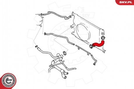 Шланг радіатора SKV GERMANY 24SKV325 (фото 1)