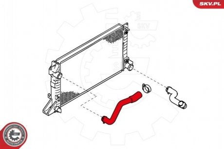 Шланг радиатора SKV GERMANY 24SKV334 (фото 1)