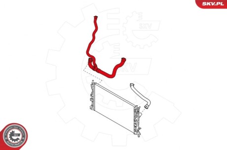 Шланг гумовий системи охолодження SKV GERMANY 24SKV335 (фото 1)