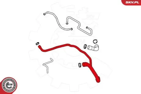 Шланг радиатора SKV GERMANY 24SKV359