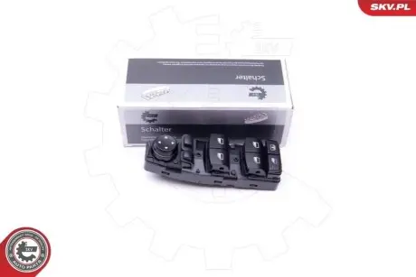 Кнопка склопідіймача (L) BMW 5 (E60) 03-10 M57/N43/N47/N52/N53/N62/S65 (блок) SKV GERMANY 37SKV033