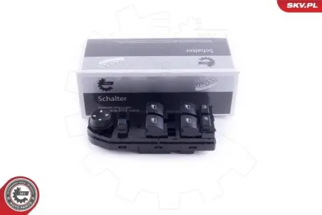 Кнопка склопідіймача (L) BMW 5 (E60) 03-10 M57/N43/N47/N52/N53/N62 (блок) SKV GERMANY 37SKV158