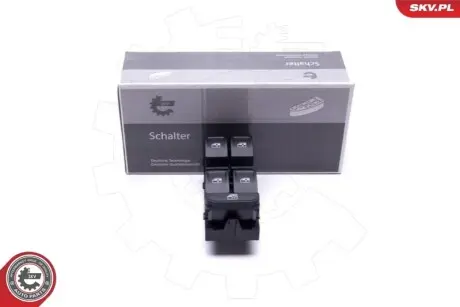 Кнопка склопідіймача (L) VW Golf/Passat 14- (блок) SKV GERMANY 37SKV170