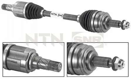 Піввісь Renault Scenic III 1.6/1.9 dCi 09- (L) (27x39x678) SNR NTN DK55035