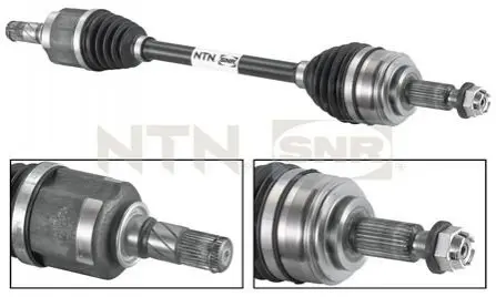 Піввісь Renault Kangoo 07- (L) (27x33x705) SNR NTN DK55057