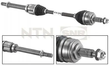 Піввісь Renault Kangoo 07- (R) (27x33x937) SNR NTN DK55058