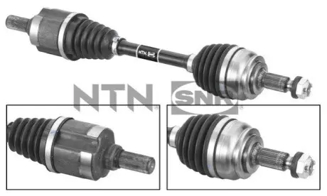 Піввісь (передня) Citroen C4/C5/Peugeot 3008/5008 13- (L) (28x37/622) SNR NTN DK59009