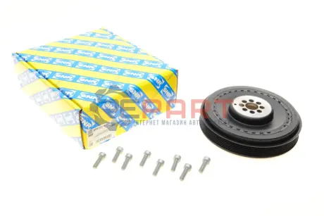 Фото Шків колінчатого валу Audi A6/Q7VW Touareg 2.7/3.0TDI 02- (6PK) (з болтом) SNR NTN (DPF357.01K1) зображення 1