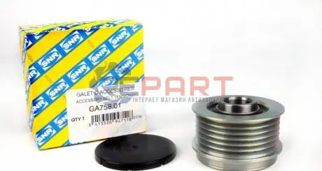 Шкив генератора Fiat 1.3D/JTD 03- Opel/Suzuki (генератор Valeo) SNR NTN GA75801