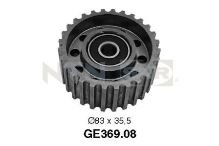 Паразитний ролик ременя ГРМ TOYOTA DYNA 100, HIACE IV, HILUX IV, HILUX V, HILUX VI, LAND CRUISER 2.4D 01.84-07.05 SNR NTN GE36908
