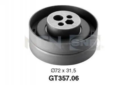 Натягуючий ролик ременя ГРМ AUDI 100 C4, 80 B4, A6 C4, A8 D2, CABRIOLET B3, COUPE B3 2.0/2.6/2.8 12.90-08.00 SNR NTN GT357.06
