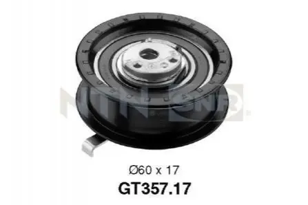 Натягуючий ролик ременя ГРМ MERCEDES C (C204) SEAT AROSA SKODA FELICIA I, FELICIA II VW CADDY II, LUPO I, POLO, POLO III, POLO III CLASSIC 1.6-3.5 10.94 SNR NTN GT35717